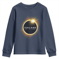 Iceland Total Solar Eclipse 2026 Youth Sweatshirt Path of Totality Astronomy Gift