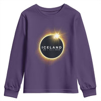 Iceland Total Solar Eclipse 2026 Youth Sweatshirt Path of Totality Astronomy Gift