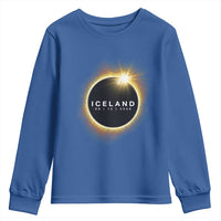 Iceland Total Solar Eclipse 2026 Youth Sweatshirt Path of Totality Astronomy Gift