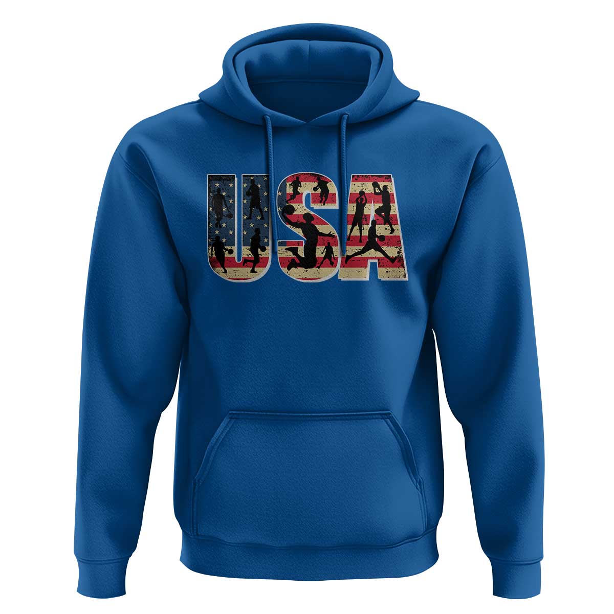 USA American Flag Basketball Hoodie For Sports Enthusiast - Wonder Print Shop