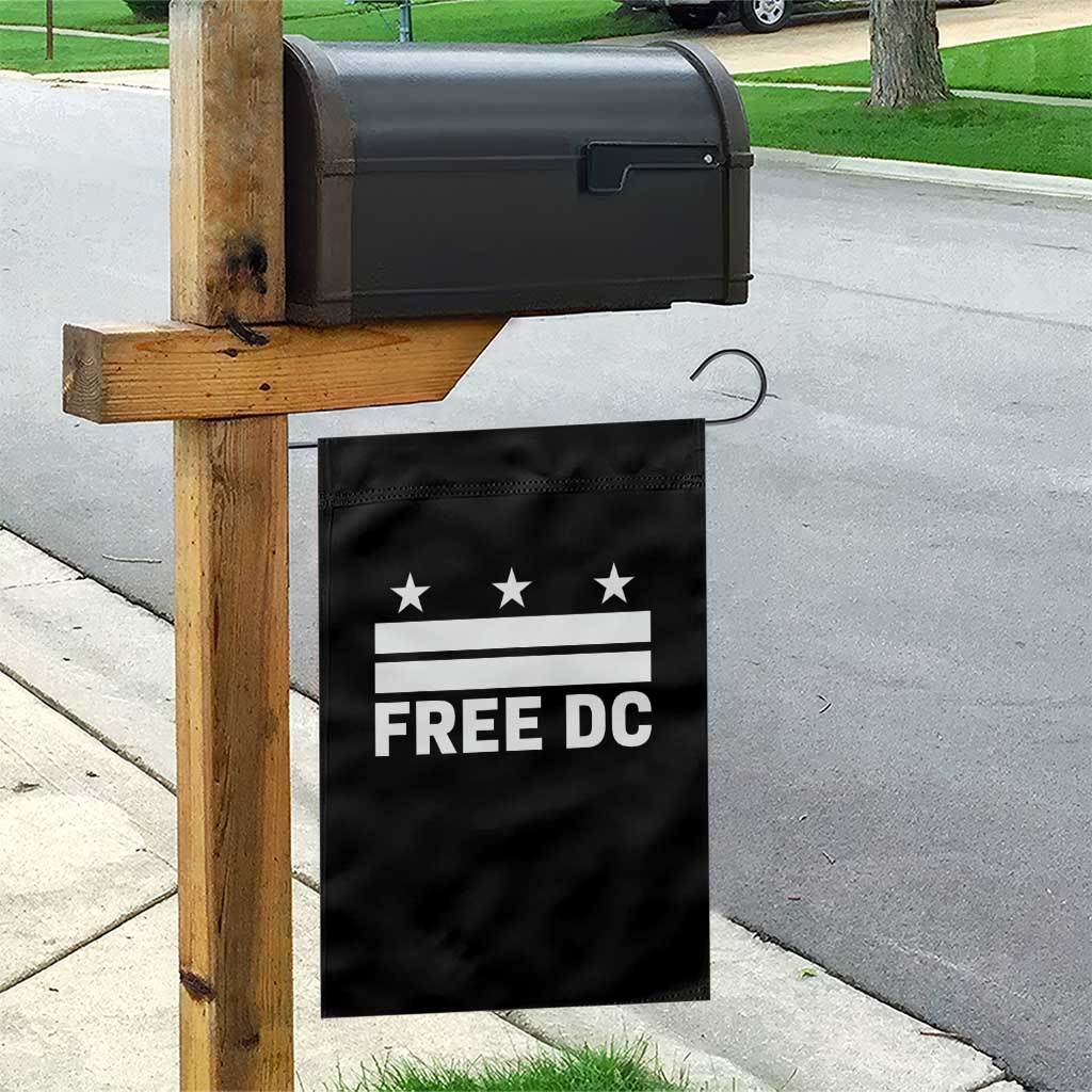 Free DC Garden Flag Defend Washington D.C. Statehood Politics - Wonder Print Shop