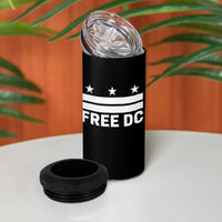Free DC 4 in 1 Can Cooler Tumbler Defend Washington D.C. Statehood Politics - Wonder Print Shop
