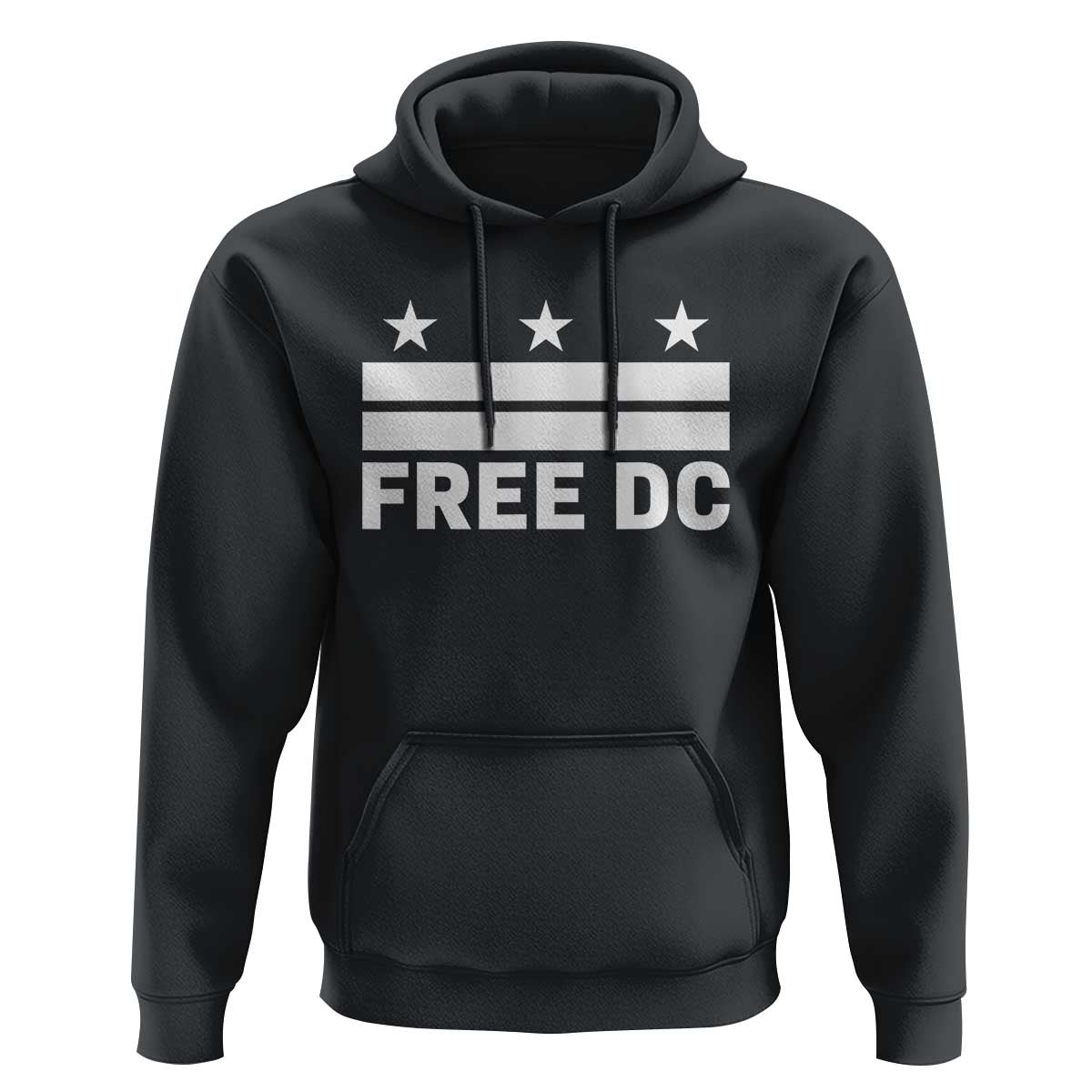 Free DC Hoodie Defend Washington D.C. Statehood Politics - Wonder Print Shop