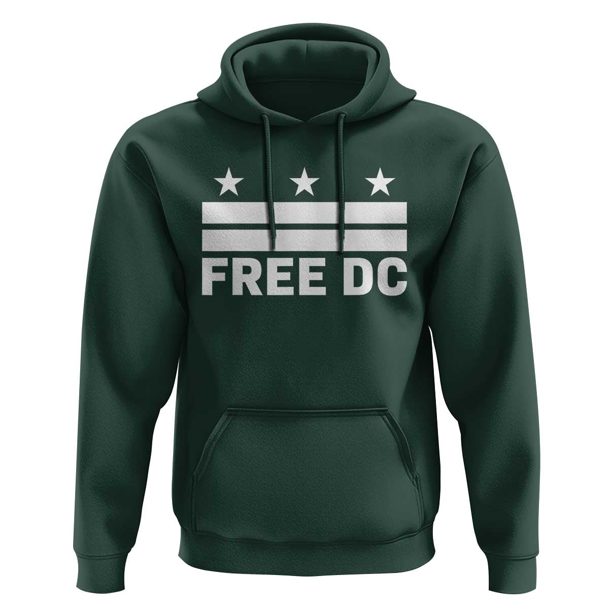 Free DC Hoodie Defend Washington D.C. Statehood Politics - Wonder Print Shop