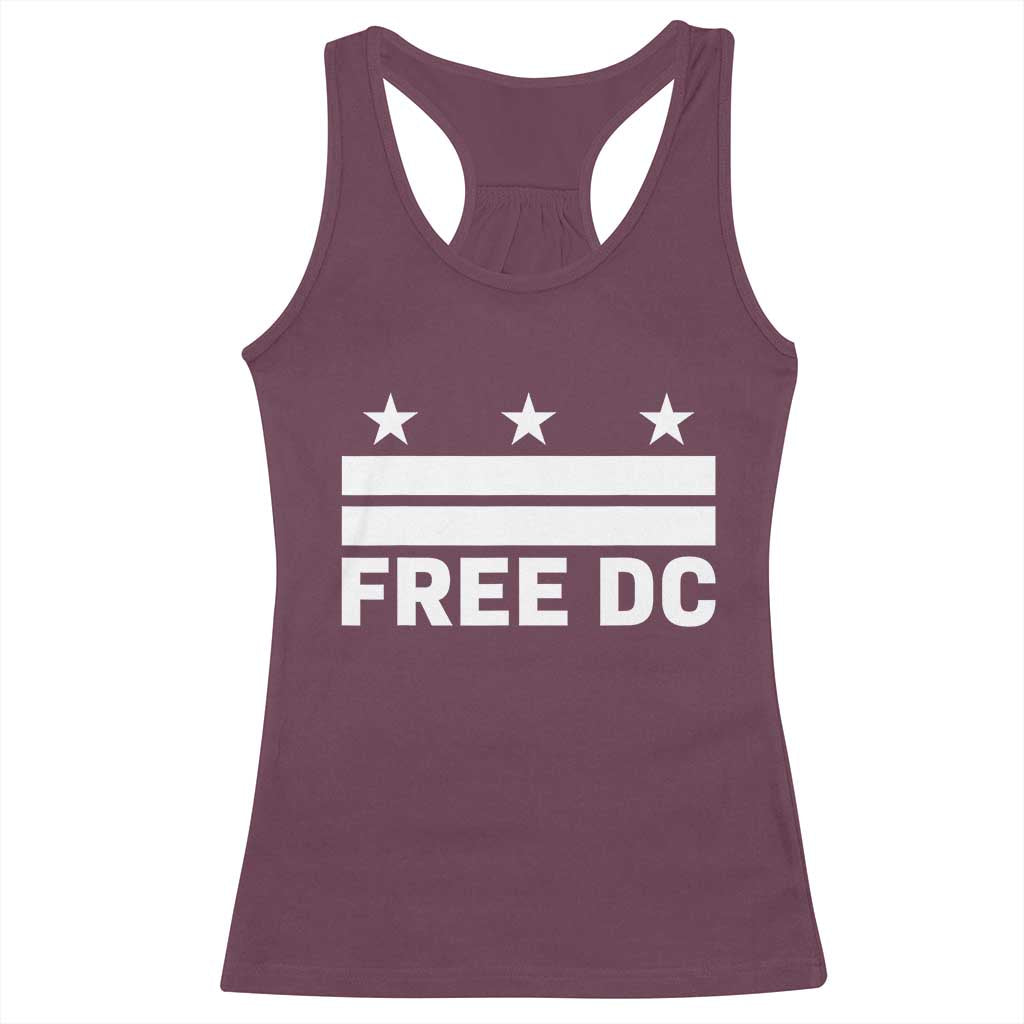 Free DC Racerback Tank Top Defend Washington D.C. Statehood Politics - Wonder Print Shop
