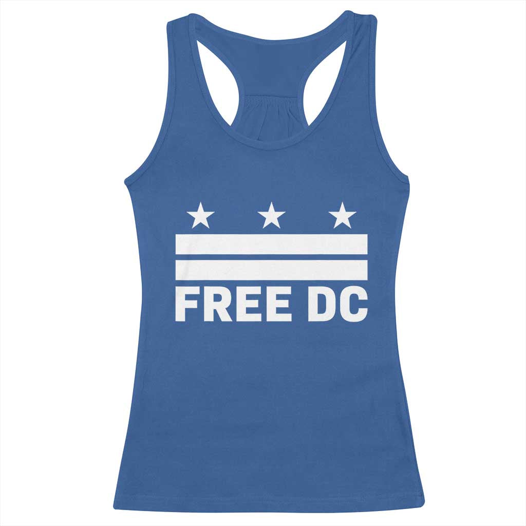 Free DC Racerback Tank Top Defend Washington D.C. Statehood Politics - Wonder Print Shop