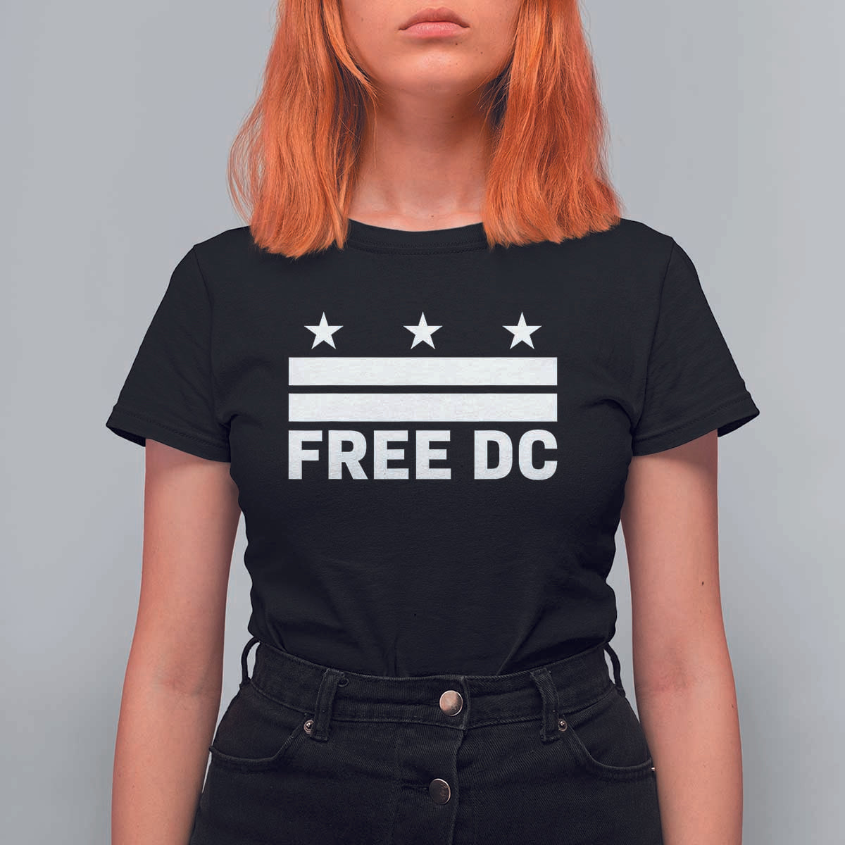 Free DC T Shirt For Women Defend Washington D.C. Statehood Politics - Wonder Print Shop
