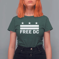Free DC T Shirt For Women Defend Washington D.C. Statehood Politics - Wonder Print Shop