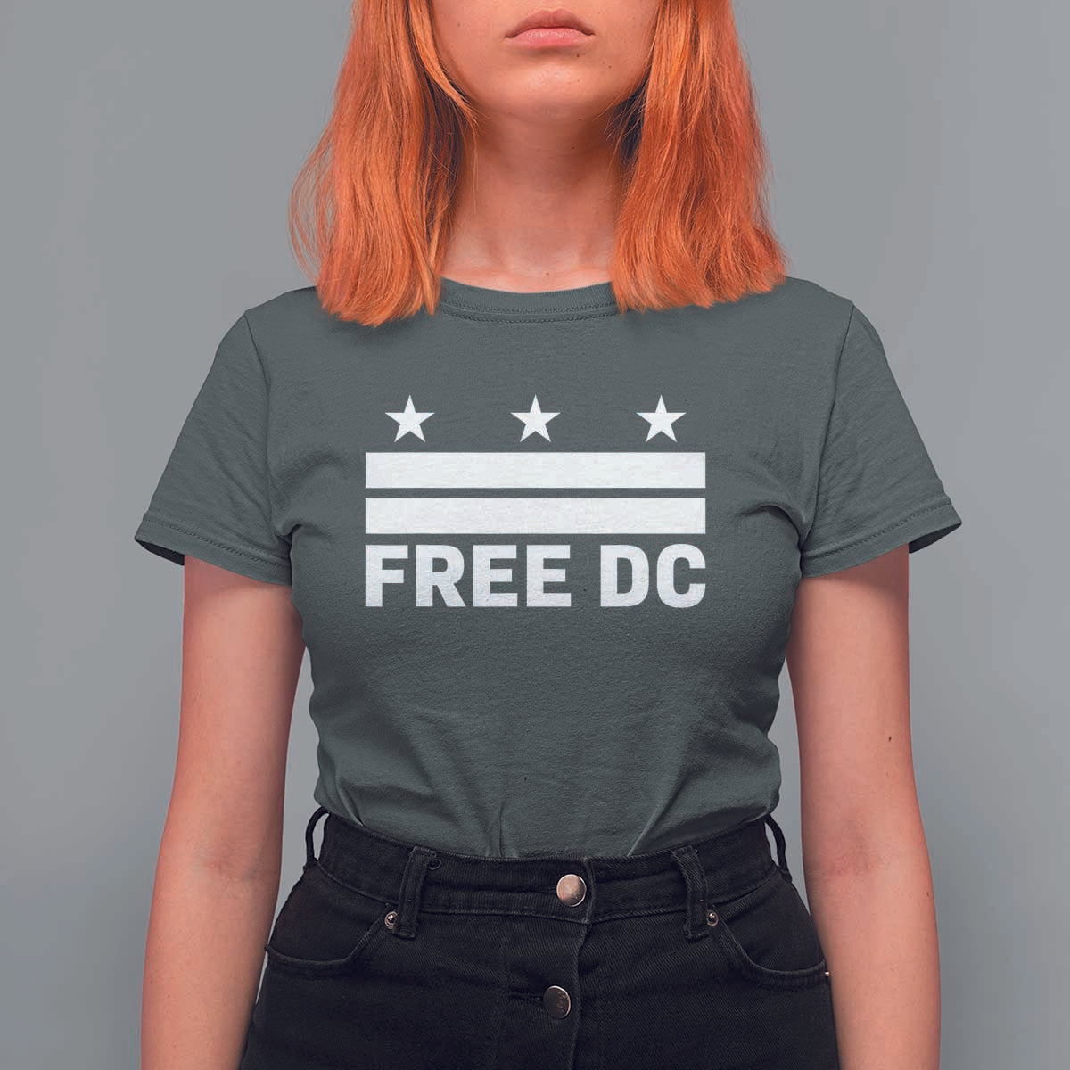 Free DC T Shirt For Women Defend Washington D.C. Statehood Politics - Wonder Print Shop