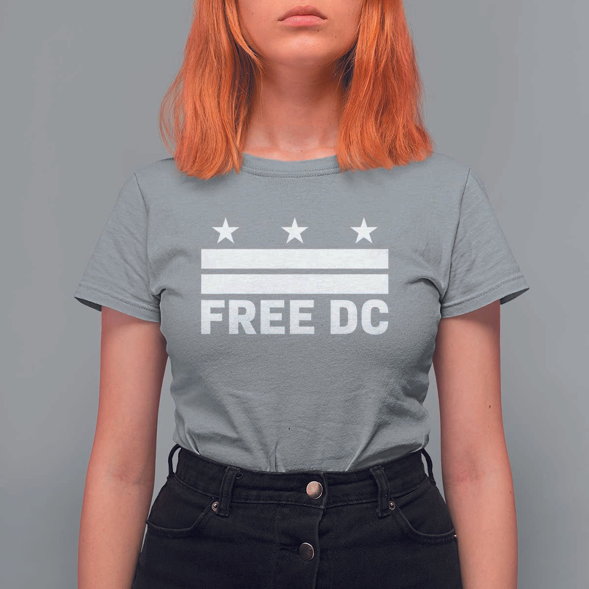 Free DC T Shirt For Women Defend Washington D.C. Statehood Politics - Wonder Print Shop