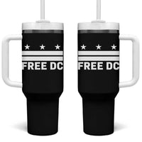 Free DC Tumbler With Handle Defend Washington D.C. Statehood Politics - Wonder Print Shop