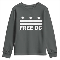 Free DC Youth Sweatshirt Defend Washington D.C. Statehood Politics - Wonder Print Shop