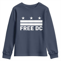 Free DC Youth Sweatshirt Defend Washington D.C. Statehood Politics - Wonder Print Shop