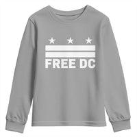 Free DC Youth Sweatshirt Defend Washington D.C. Statehood Politics - Wonder Print Shop