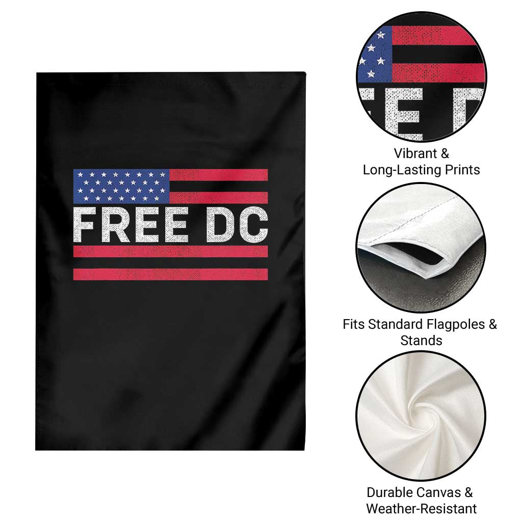 Free DC Patriotic Garden Flag Defend Washington D.C. Statehood American Flag - Wonder Print Shop