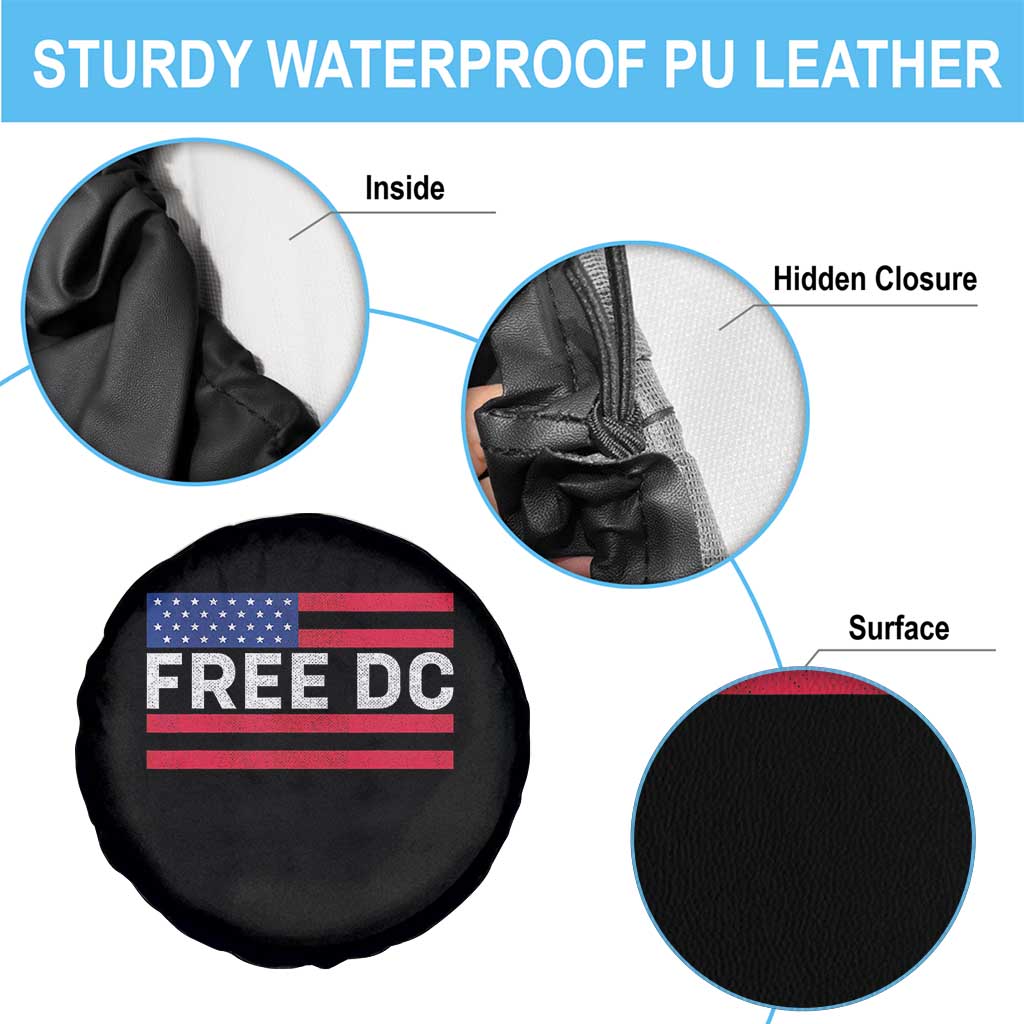 Free DC Patriotic Spare Tire Cover Defend Washington D.C. Statehood American Flag - Wonder Print Shop