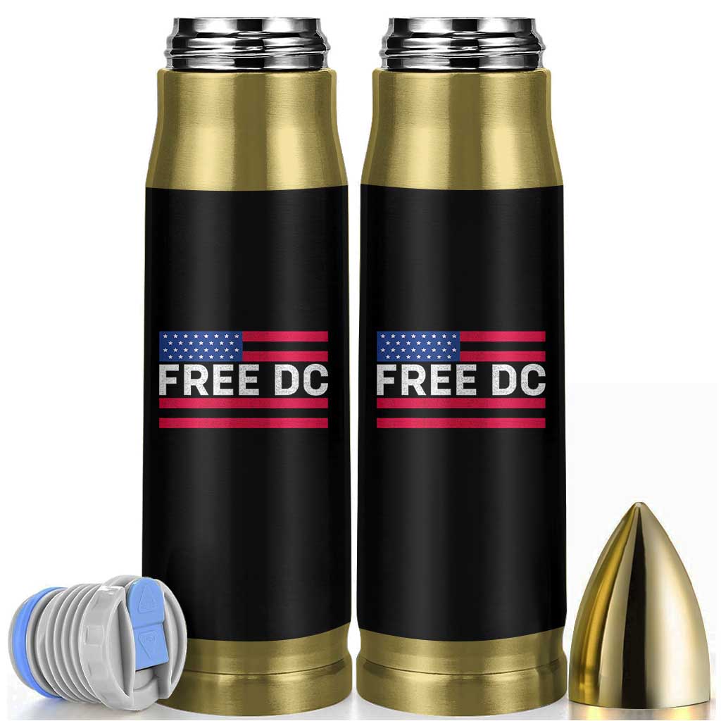 Free DC Patriotic Bullet Tumbler Defend Washington D.C. Statehood American Flag - Wonder Print Shop