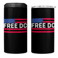 Free DC Patriotic 4 in 1 Can Cooler Tumbler Defend Washington D.C. Statehood American Flag - Wonder Print Shop