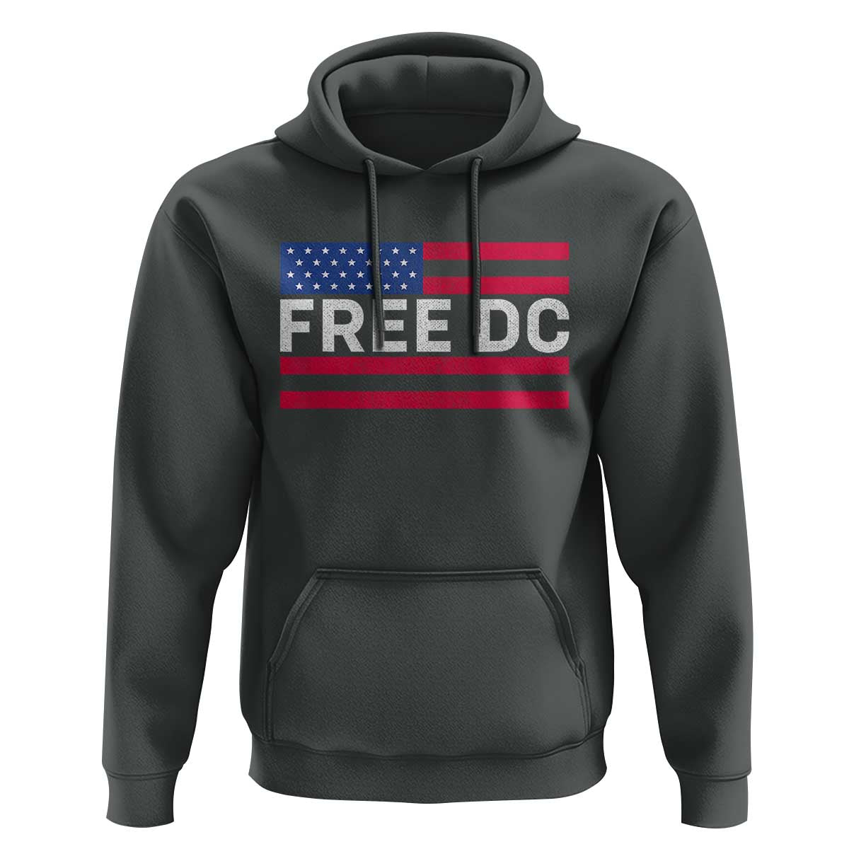 Free DC Patriotic Hoodie Defend Washington D.C. Statehood American Flag - Wonder Print Shop