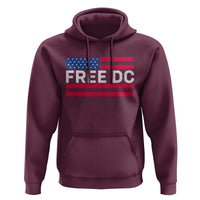 Free DC Patriotic Hoodie Defend Washington D.C. Statehood American Flag - Wonder Print Shop