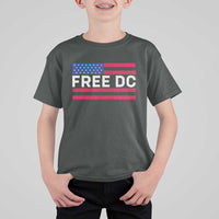 Free DC Patriotic T Shirt For Kid Defend Washington D.C. Statehood American Flag - Wonder Print Shop