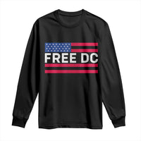 Free DC Patriotic Long Sleeve Shirt Defend Washington D.C. Statehood American Flag - Wonder Print Shop