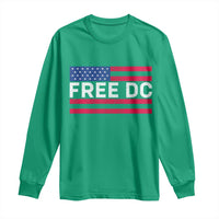 Free DC Patriotic Long Sleeve Shirt Defend Washington D.C. Statehood American Flag - Wonder Print Shop