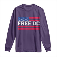 Free DC Patriotic Long Sleeve Shirt Defend Washington D.C. Statehood American Flag - Wonder Print Shop