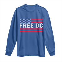 Free DC Patriotic Long Sleeve Shirt Defend Washington D.C. Statehood American Flag - Wonder Print Shop