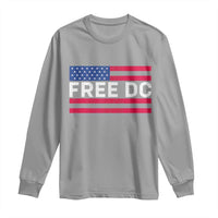 Free DC Patriotic Long Sleeve Shirt Defend Washington D.C. Statehood American Flag - Wonder Print Shop