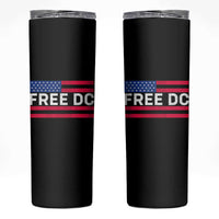 Free DC Patriotic Skinny Tumbler Defend Washington D.C. Statehood American Flag - Wonder Print Shop