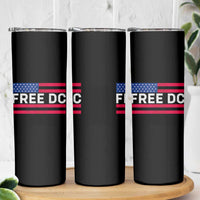 Free DC Patriotic Skinny Tumbler Defend Washington D.C. Statehood American Flag - Wonder Print Shop