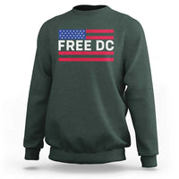 Free DC Patriotic Sweatshirt Defend Washington D.C. Statehood American Flag - Wonder Print Shop