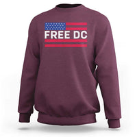 Free DC Patriotic Sweatshirt Defend Washington D.C. Statehood American Flag - Wonder Print Shop