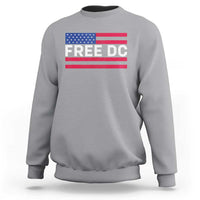 Free DC Patriotic Sweatshirt Defend Washington D.C. Statehood American Flag - Wonder Print Shop