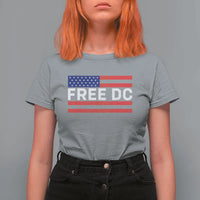 Free DC Patriotic T Shirt For Women Defend Washington D.C. Statehood American Flag - Wonder Print Shop