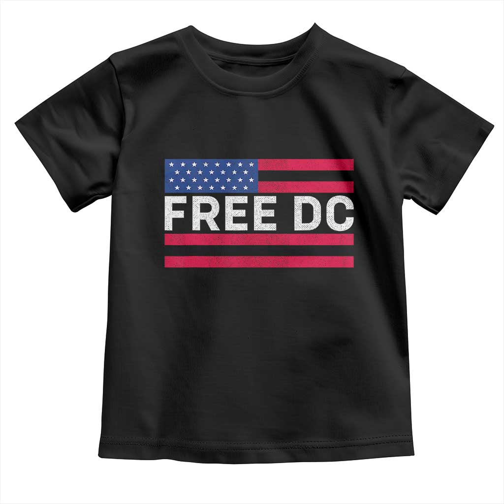Free DC Patriotic Toddler T Shirt Defend Washington D.C. Statehood American Flag - Wonder Print Shop