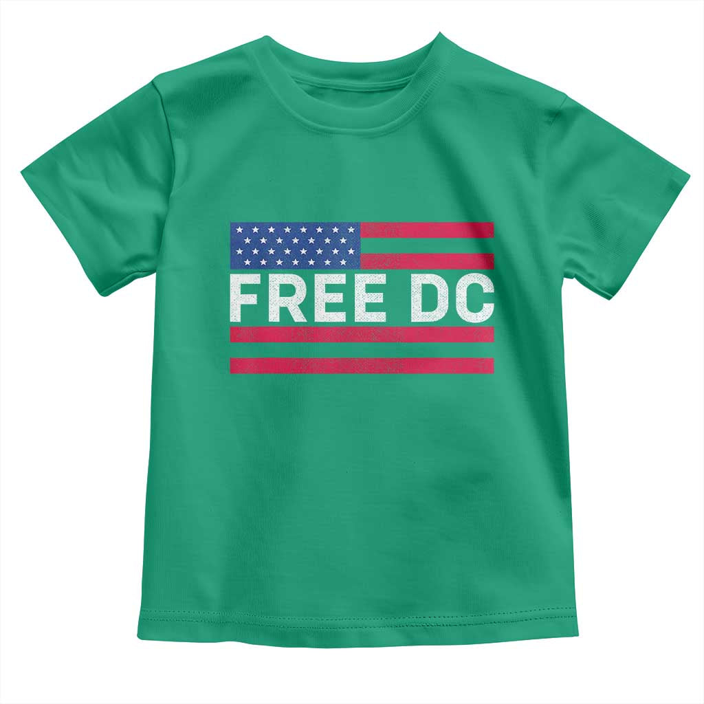 Free DC Patriotic Toddler T Shirt Defend Washington D.C. Statehood American Flag - Wonder Print Shop