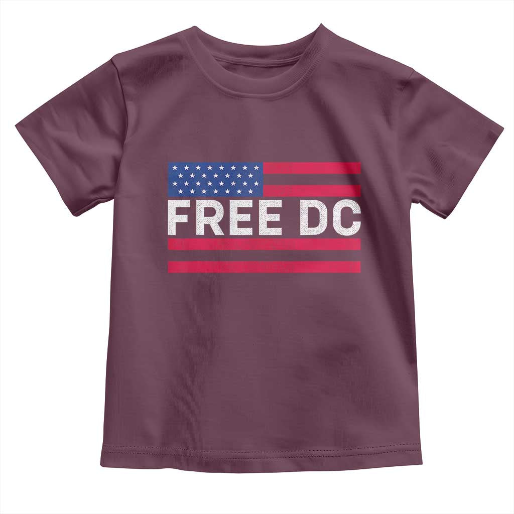 Free DC Patriotic Toddler T Shirt Defend Washington D.C. Statehood American Flag - Wonder Print Shop