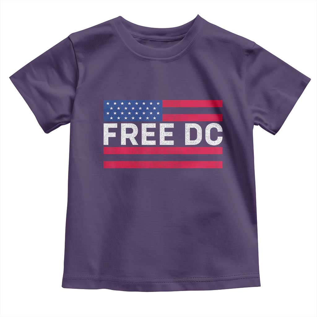 Free DC Patriotic Toddler T Shirt Defend Washington D.C. Statehood American Flag - Wonder Print Shop