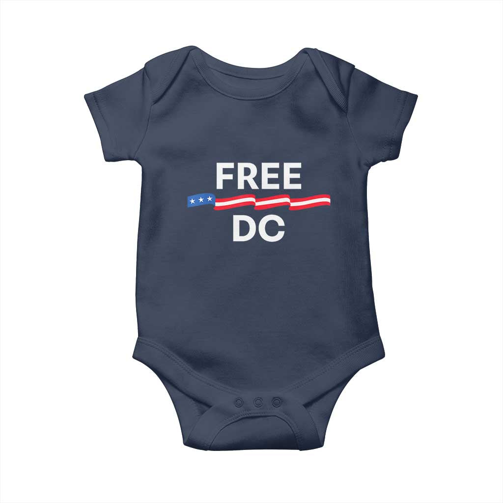 Free DC Baby Onesie Defend Washington D.C. Statehood Rights - Wonder Print Shop
