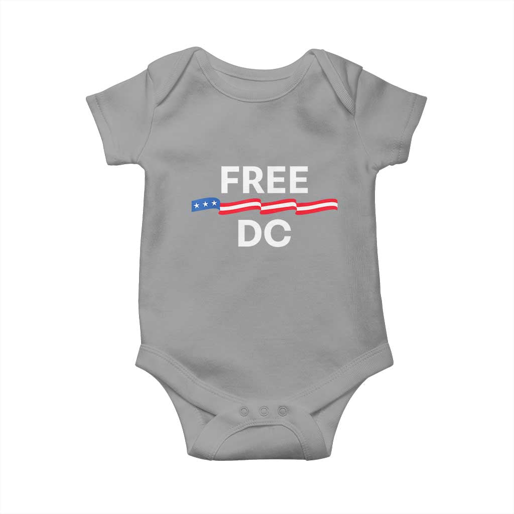 Free DC Baby Onesie Defend Washington D.C. Statehood Rights - Wonder Print Shop
