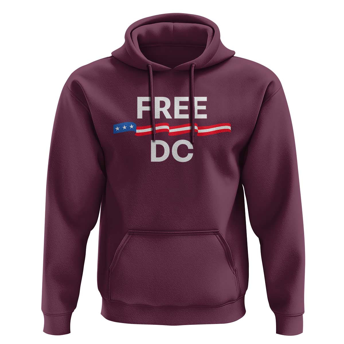 Free DC Hoodie Defend Washington D.C. Statehood Rights - Wonder Print Shop
