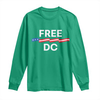 Free DC Long Sleeve Shirt Defend Washington D.C. Statehood Rights - Wonder Print Shop