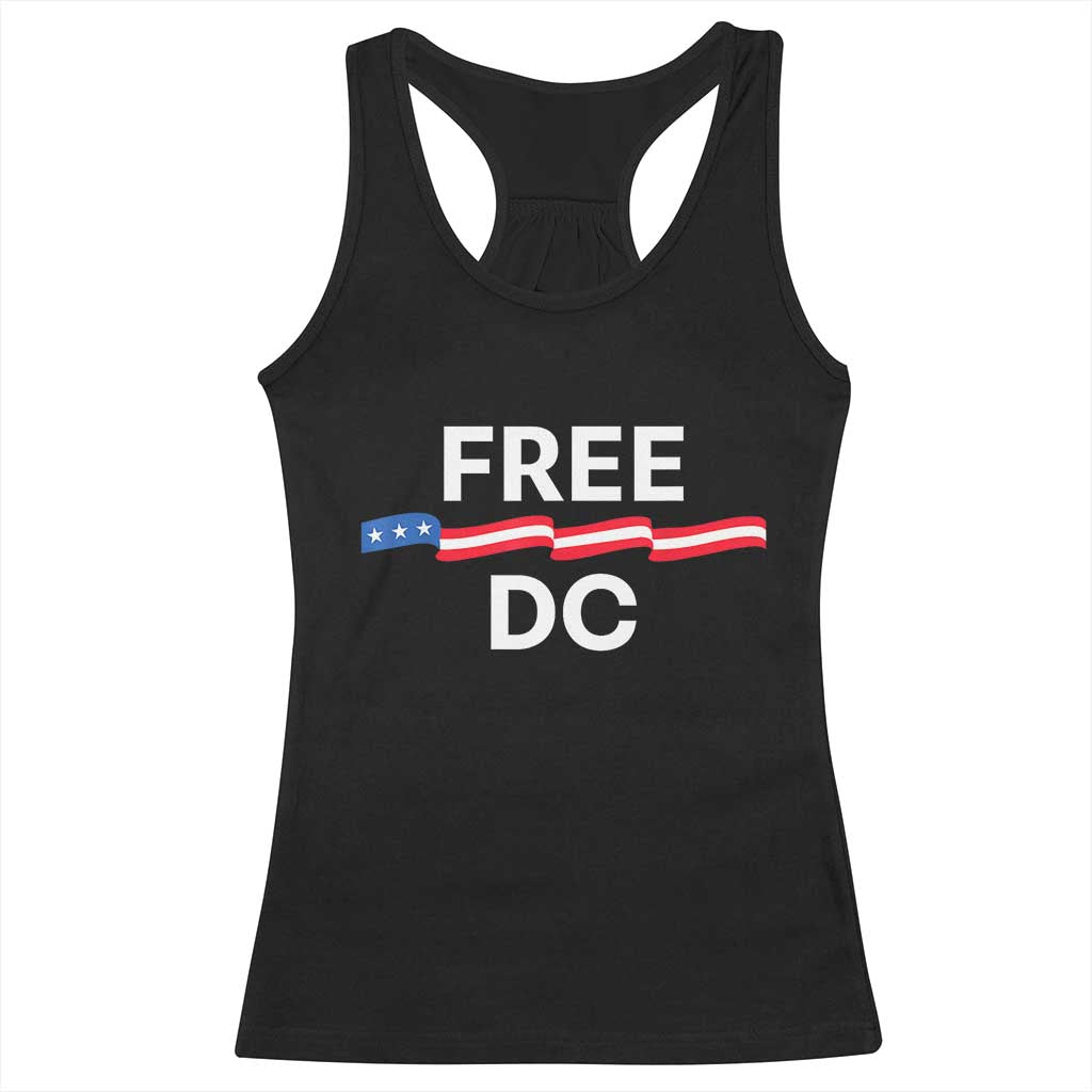 Free DC Racerback Tank Top Defend Washington D.C. Statehood Rights - Wonder Print Shop