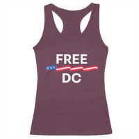 Free DC Racerback Tank Top Defend Washington D.C. Statehood Rights - Wonder Print Shop