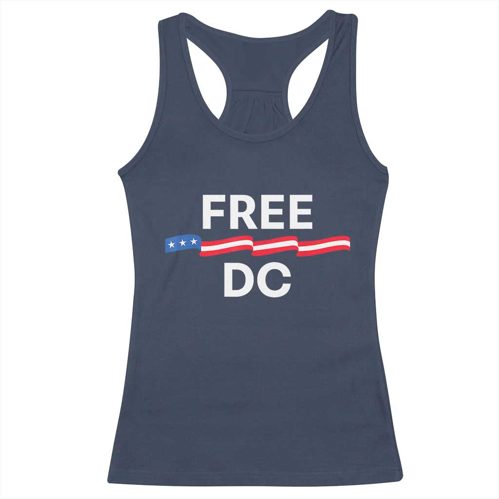 Free DC Racerback Tank Top Defend Washington D.C. Statehood Rights - Wonder Print Shop