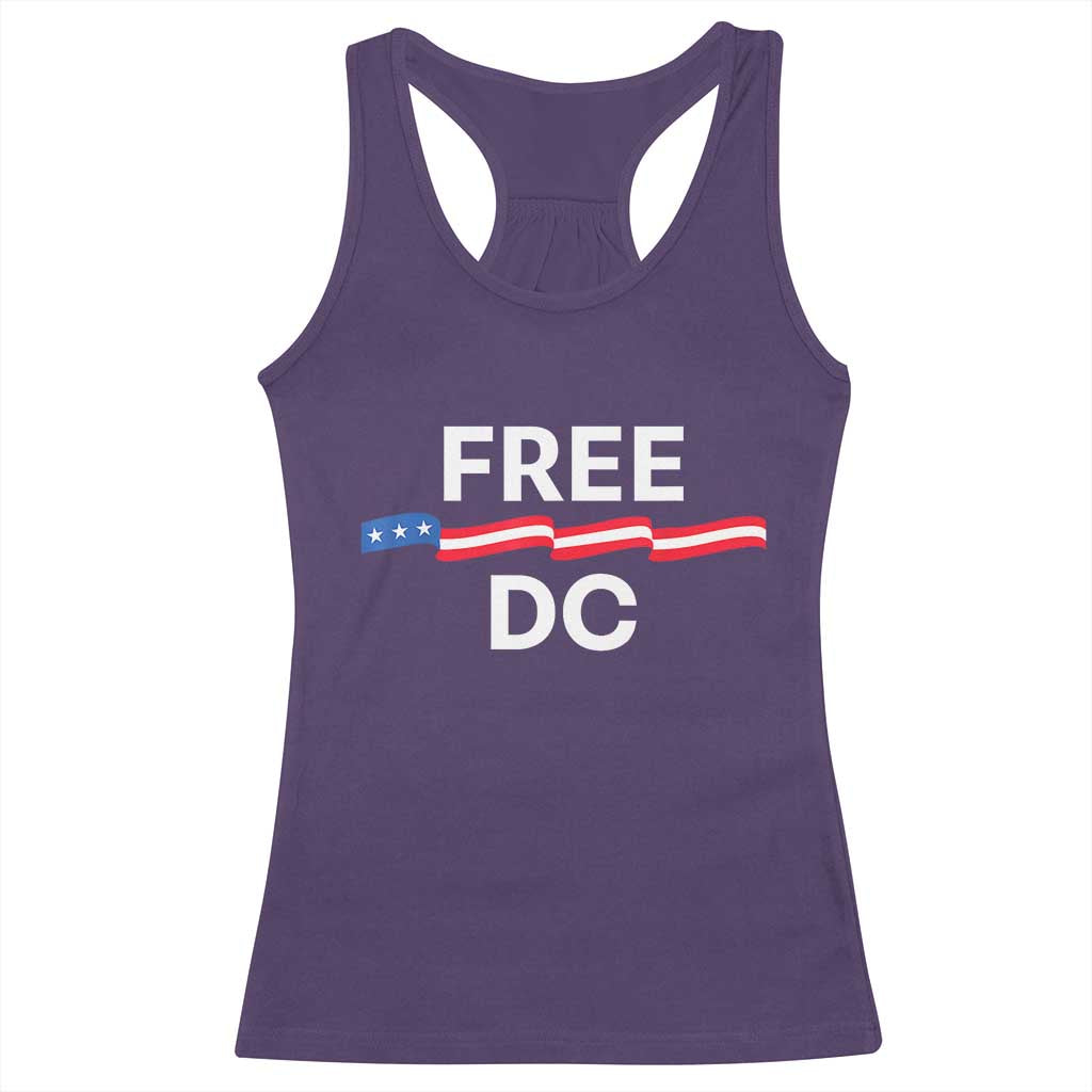 Free DC Racerback Tank Top Defend Washington D.C. Statehood Rights - Wonder Print Shop
