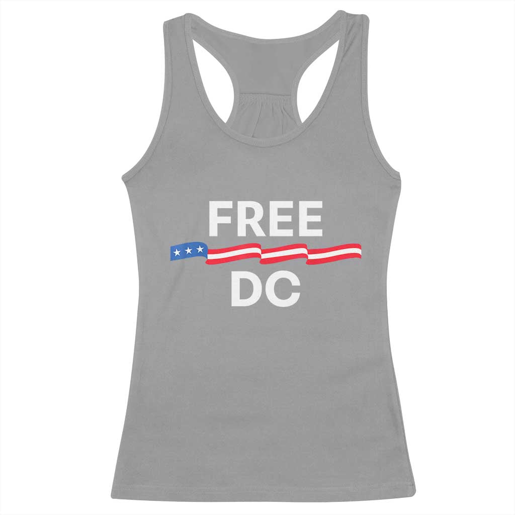 Free DC Racerback Tank Top Defend Washington D.C. Statehood Rights - Wonder Print Shop