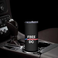 Free DC Skinny Tumbler Defend Washington D.C. Statehood Rights - Wonder Print Shop
